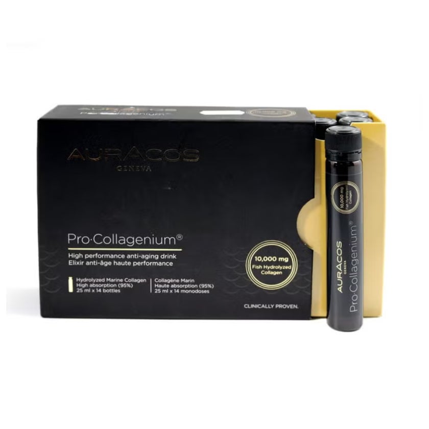 Auracos Geneva Pro Collagenium 25ml Oral Anti-Aging Solution, Pack of 14's - 2+1 PROMO PACK